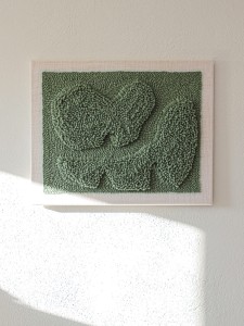 "Sage Stones" obraz tekstylny 50x40 cm