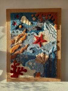 NA ZAMÓWIENIE "Submarine" obraz tekstylny 80x60 cm