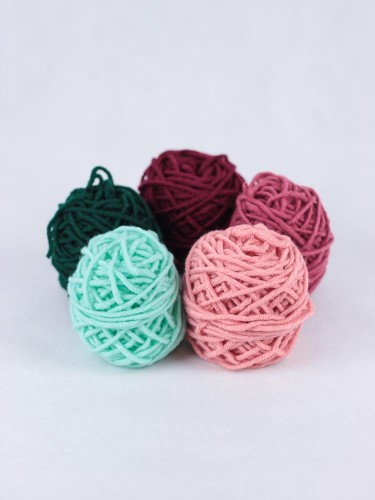 włóczki do punch needle haft pętelkowy pan cukierek