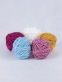 włóczki do punch needle haft pętelkowy pan cukierek