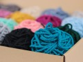 włóczki do punch needle haft pętelkowy pan cukierek