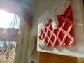 college wall decor, pink waffle.jpeg