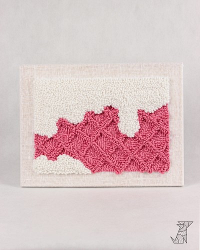 pink yarn punch needle wall decor.jpg